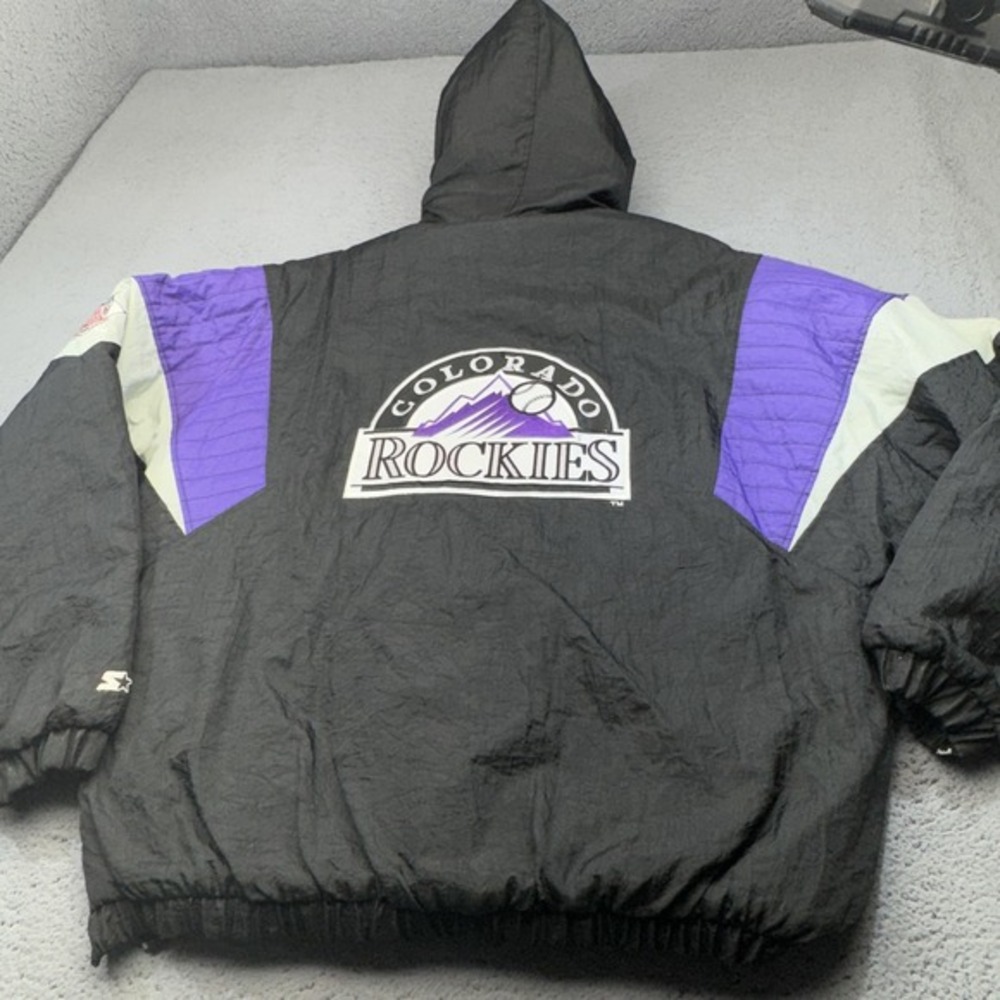 Vintage Colorado‎ Rockies Jacket Mens Extra Large MLB Baseball Starter 90s NOS